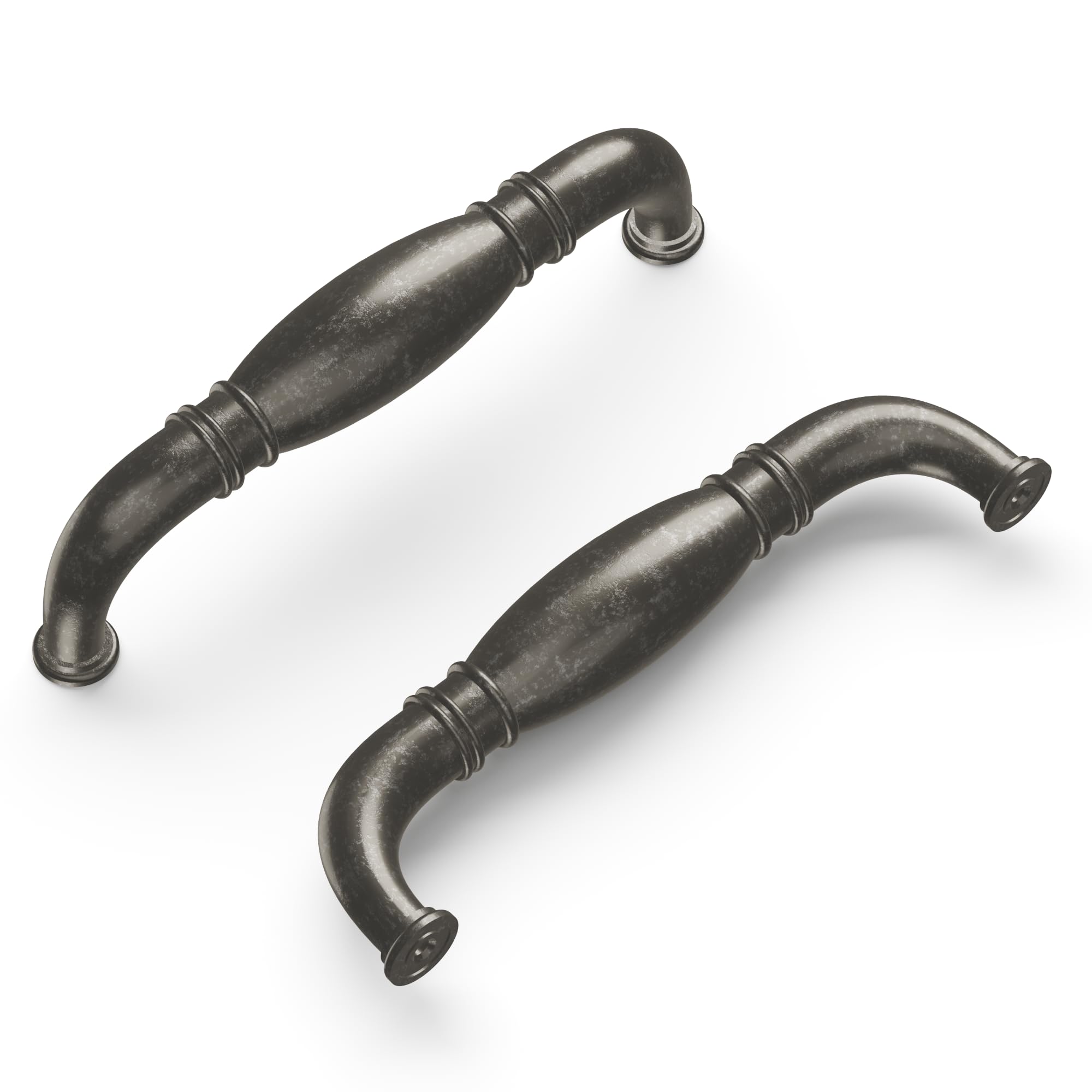 Luxury Black Nickel Cabinet Handles - 8 Inch Hole Center for Kitchen & Dresser Drawers