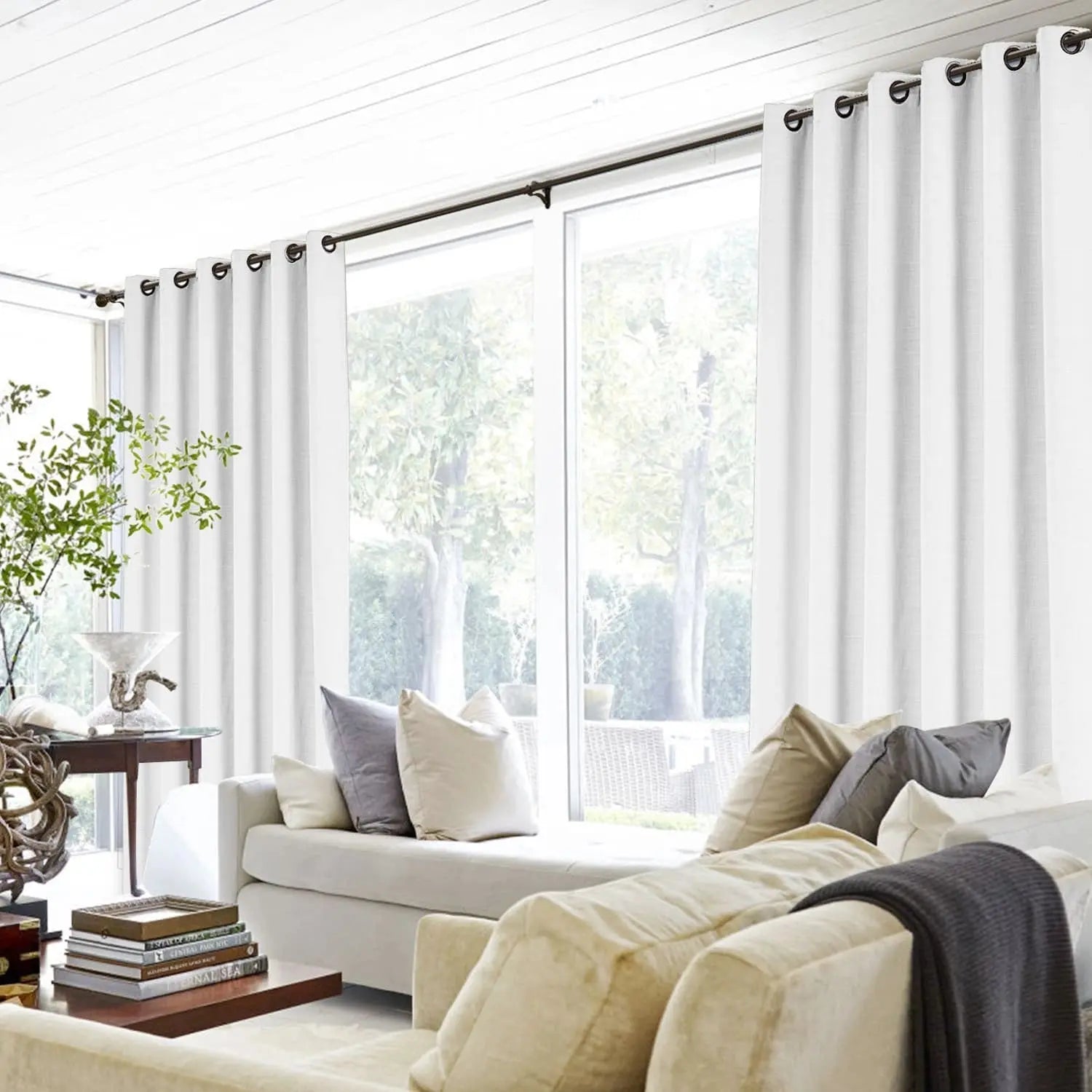 Custom Grommet Curtains for Living Room & Bedroom - Blackout & Thermal Insulated Window Drapes - Modern Home Decor for House & Apartment