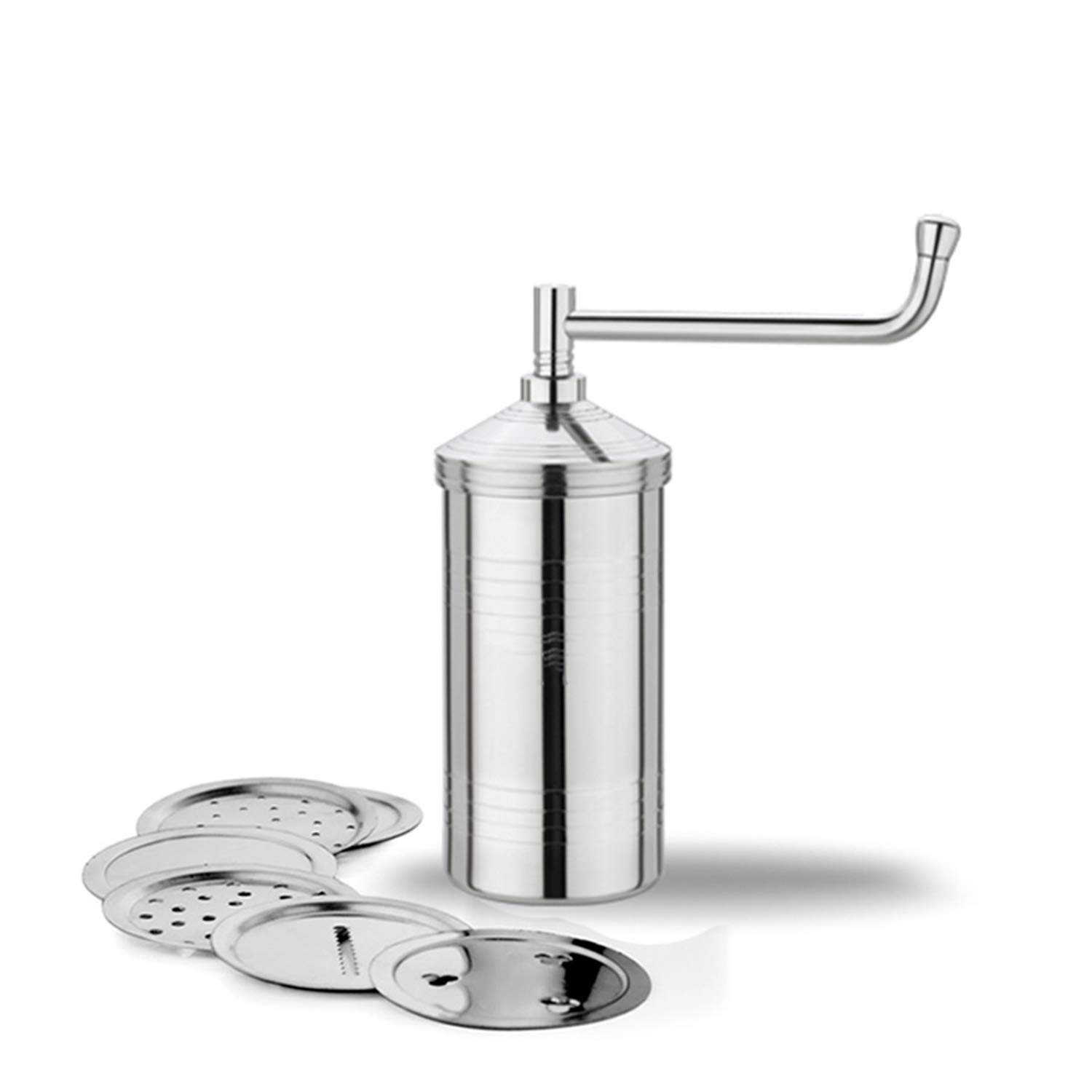 Premium Stainless Steel Snacks Maker - Muruku & Sev Press Machine with 5 Interchangeable Jali Discs for Indian Farsan | Perfect for Diwali, Festivals & Home Cooking