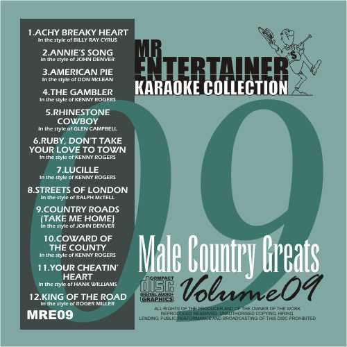 Best Selling MRE09 Men's Country Music Hits - Perfect for Road Trips, Camping & Outdoor Adventures