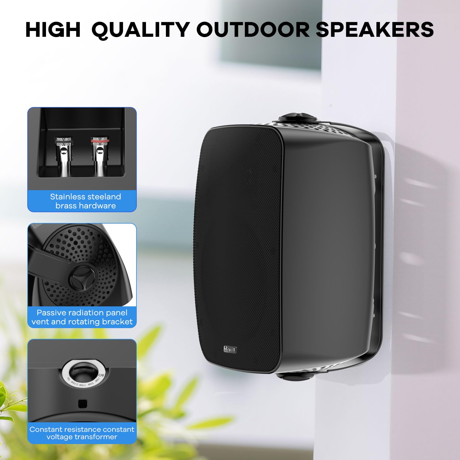 Hiwill Outdoor Waterproof Bluetooth Speaker – 4.5