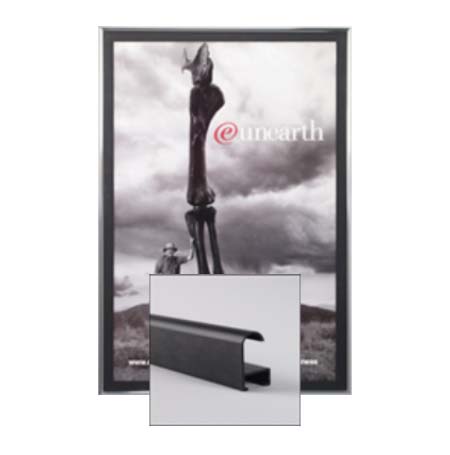 12x12 Poster Frame - SwingFrame Classic Black Display for Wall Art, Photos & Posters - Perfect for Home, Office & Gallery Decor