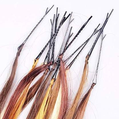 DEXO Clip-In Hair Extensions with Highlights - 12-Piece Colored Hair Streaks for Women & Girls | Perfect for Parties, Cosplay & Everyday Styling