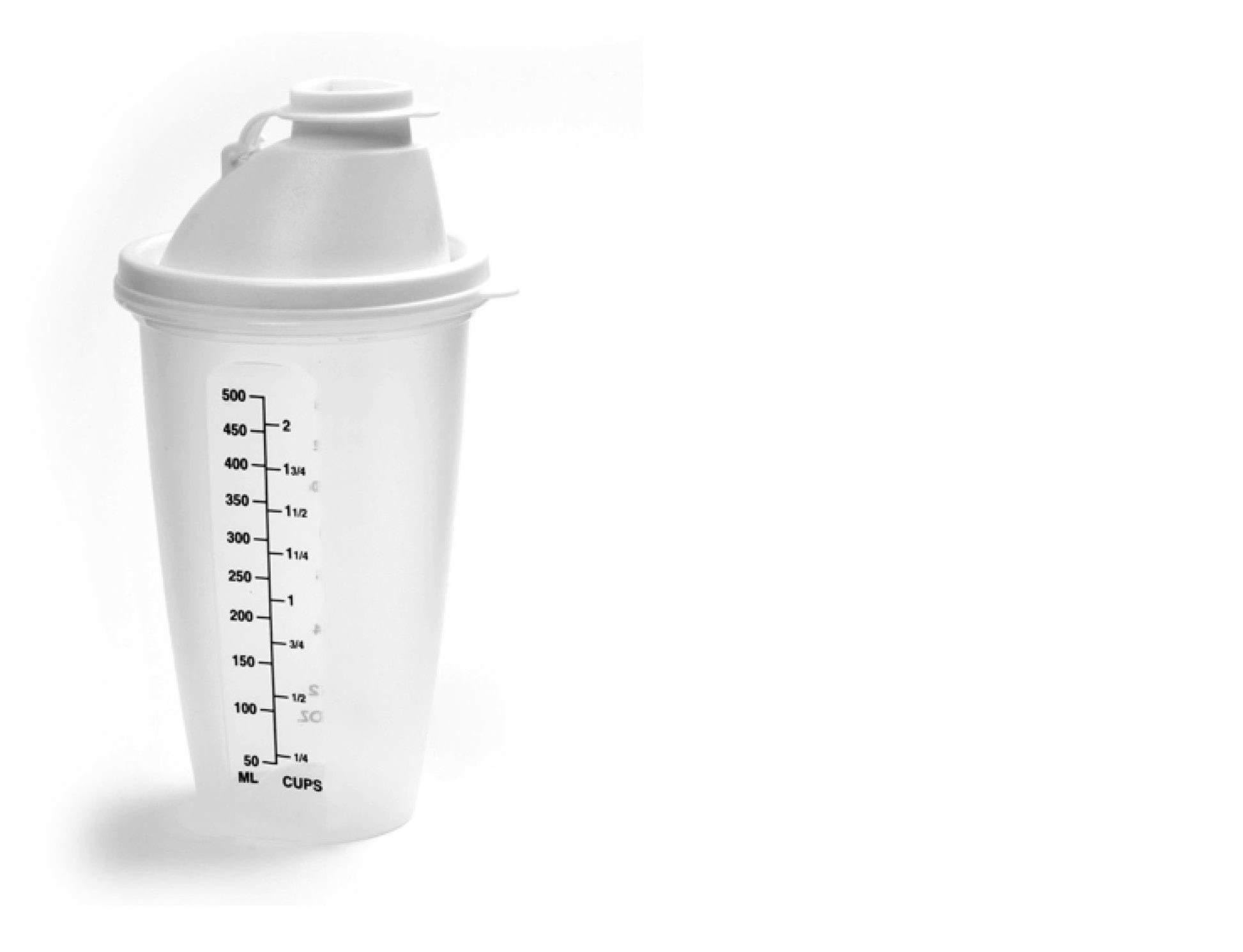 Norpro 2-Cup Measure Mix Salad Dressing & Drink Shaker with Mixing Blade (3-Pack) - Perfect for Kitchen, Bar & Outdoor Use - Make Smoothies, Cocktails & Salad Dressings Easily