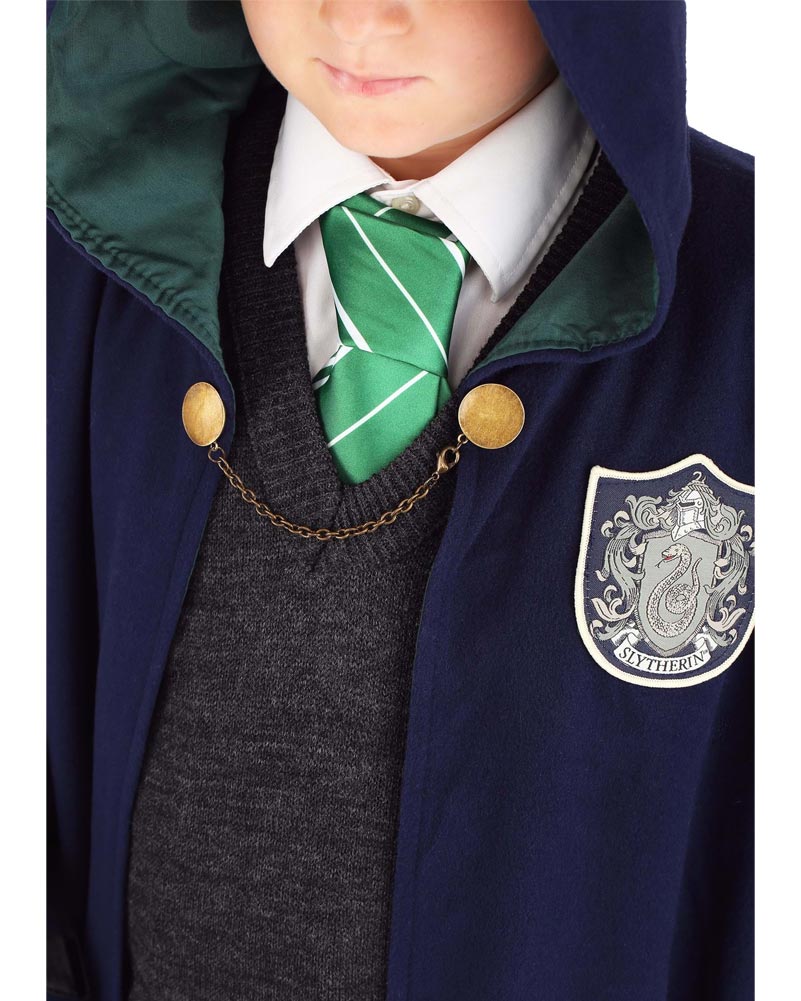 1920s Hogwarts Slytherin Kids Costume Robe - Official Harry Potter Outfit for Halloween, Cosplay & Themed Parties | Perfect for Book Week & Movie Nights