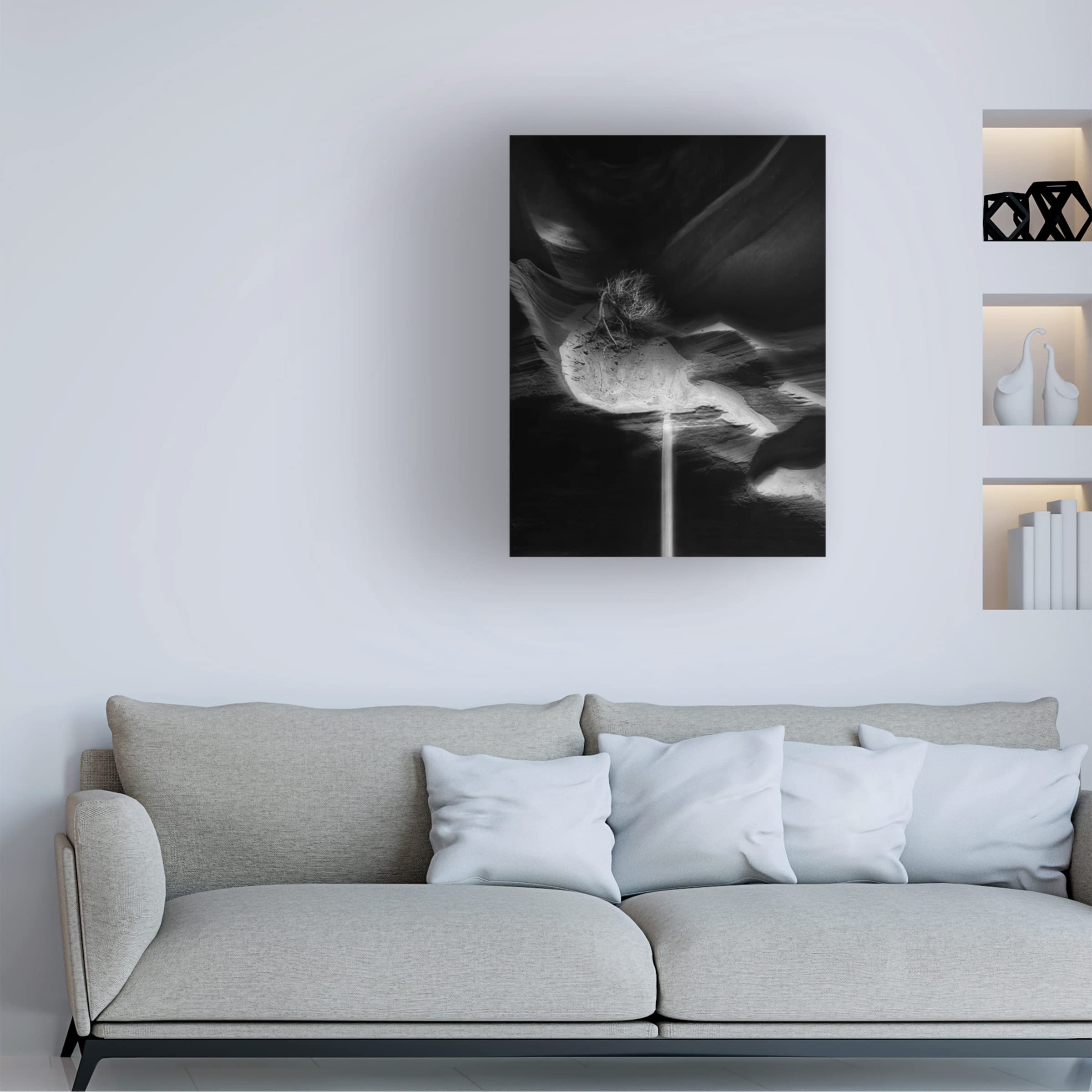 Yvette Depaepe Sand Fall Antelope Canyon Canvas Wall Art Print - Stunning Desert Landscape Painting for Living Room, Bedroom & Office Decor
