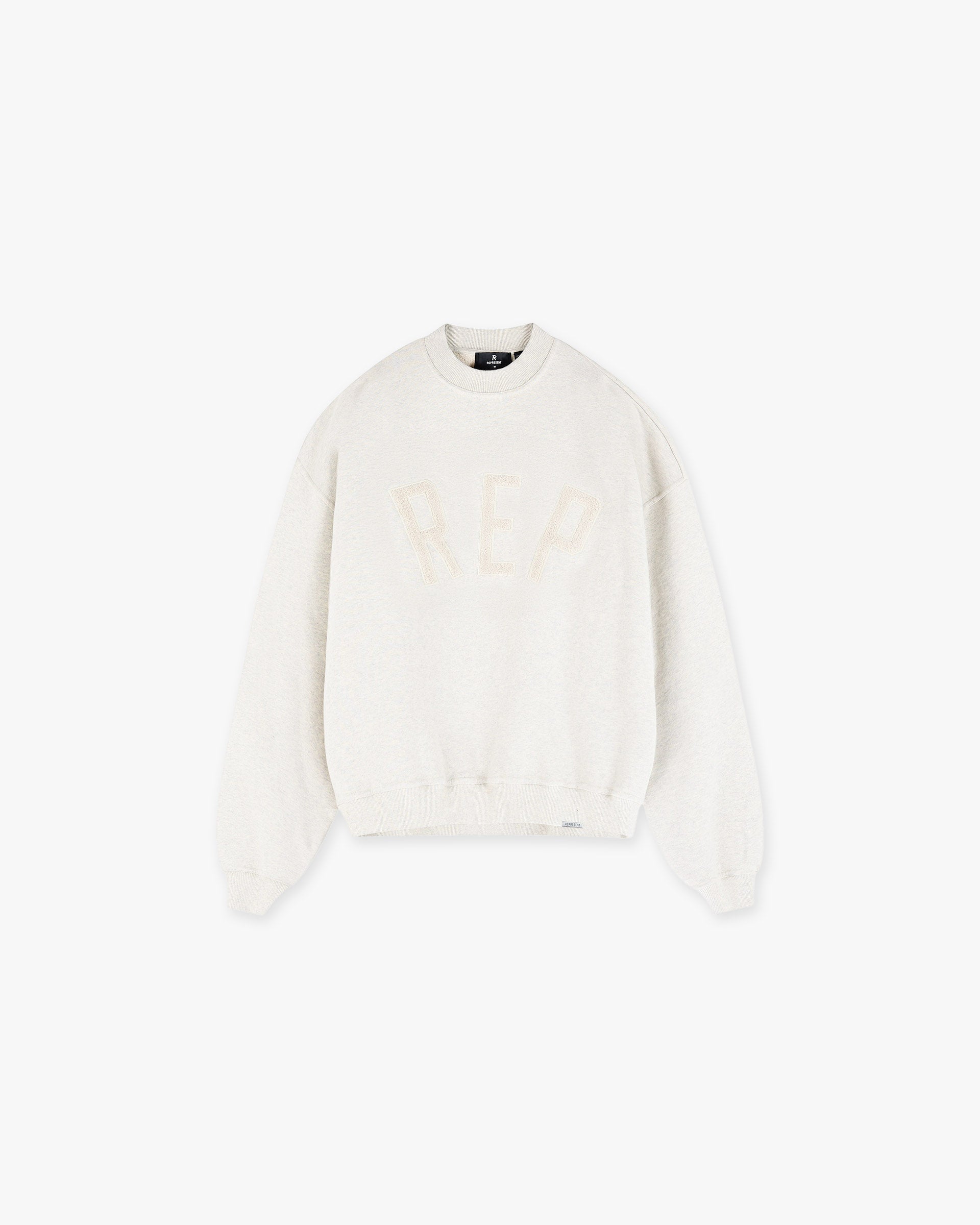 Stylish Applique Sweater in Cream Marl - Cozy Knit Pullover for Women, Perfect for Casual Outings & Fall Layering