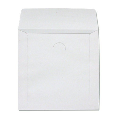 100 Pack Clear Window Paper CD Sleeves with Protective Flap - Eco-Friendly Storage for Music Albums, Software Discs & Media Collections - Perfect for Home, Office & Music Enthusiasts