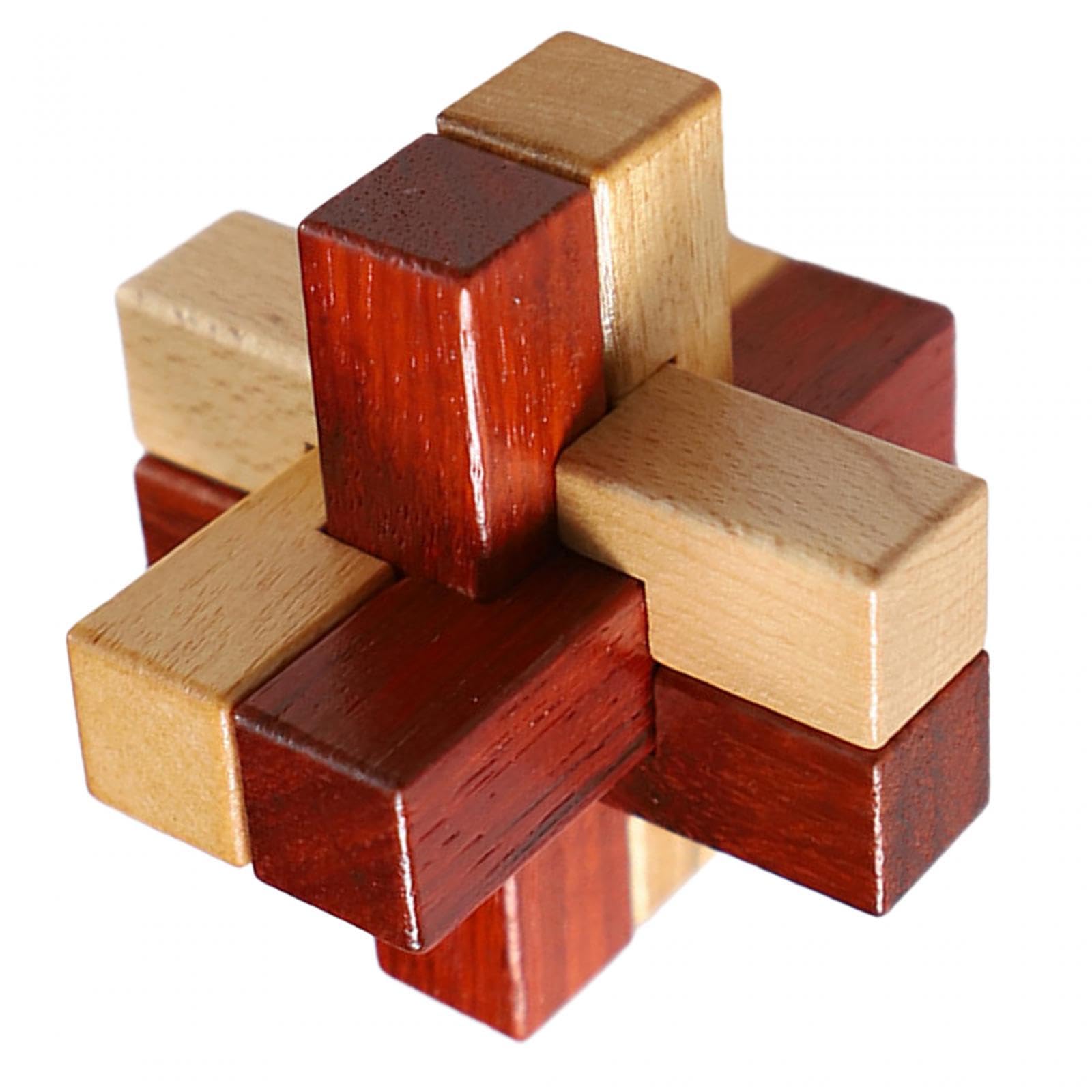 Enakshi Wooden Brain Teaser Puzzle Toy - Fun Family Game for Kids & Adults | Perfect Birthday & Christmas Gift | Educational STEM Toy for Problem Solving & Logic Skills | Great for Parties, Travel & Indoor Activities