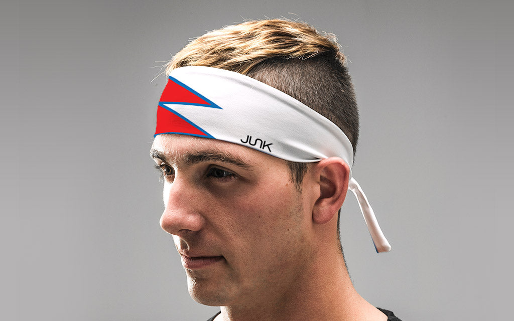 Nepal Flag Flex Tie Headband - Adjustable Patriotic Headwear for Sports, Hiking & Outdoor Activities