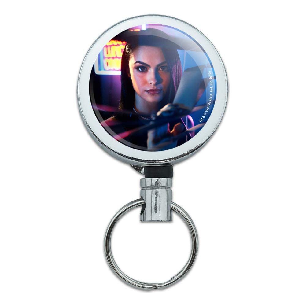 Riverdale Veronica Style Heavy Duty Metal Retractable ID Badge Holder - Key Card Reel with Belt Clip for Nurses, Teachers & Office Professionals