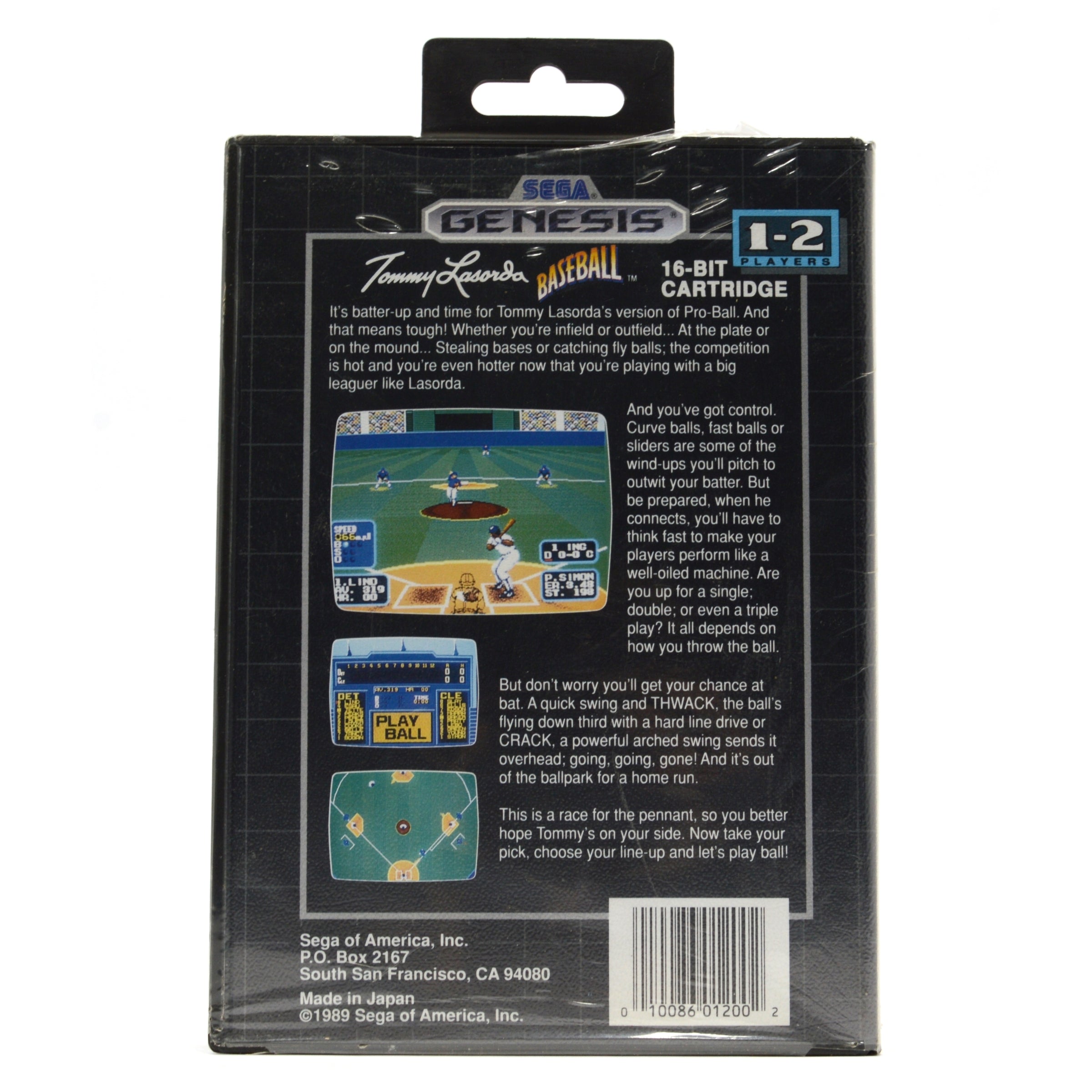 SEGA GENESIS Tommy Lasorda Baseball Video Game - New Factory Sealed (NISB MIB) - Classic Retro Gaming for Collectors & Baseball Fans