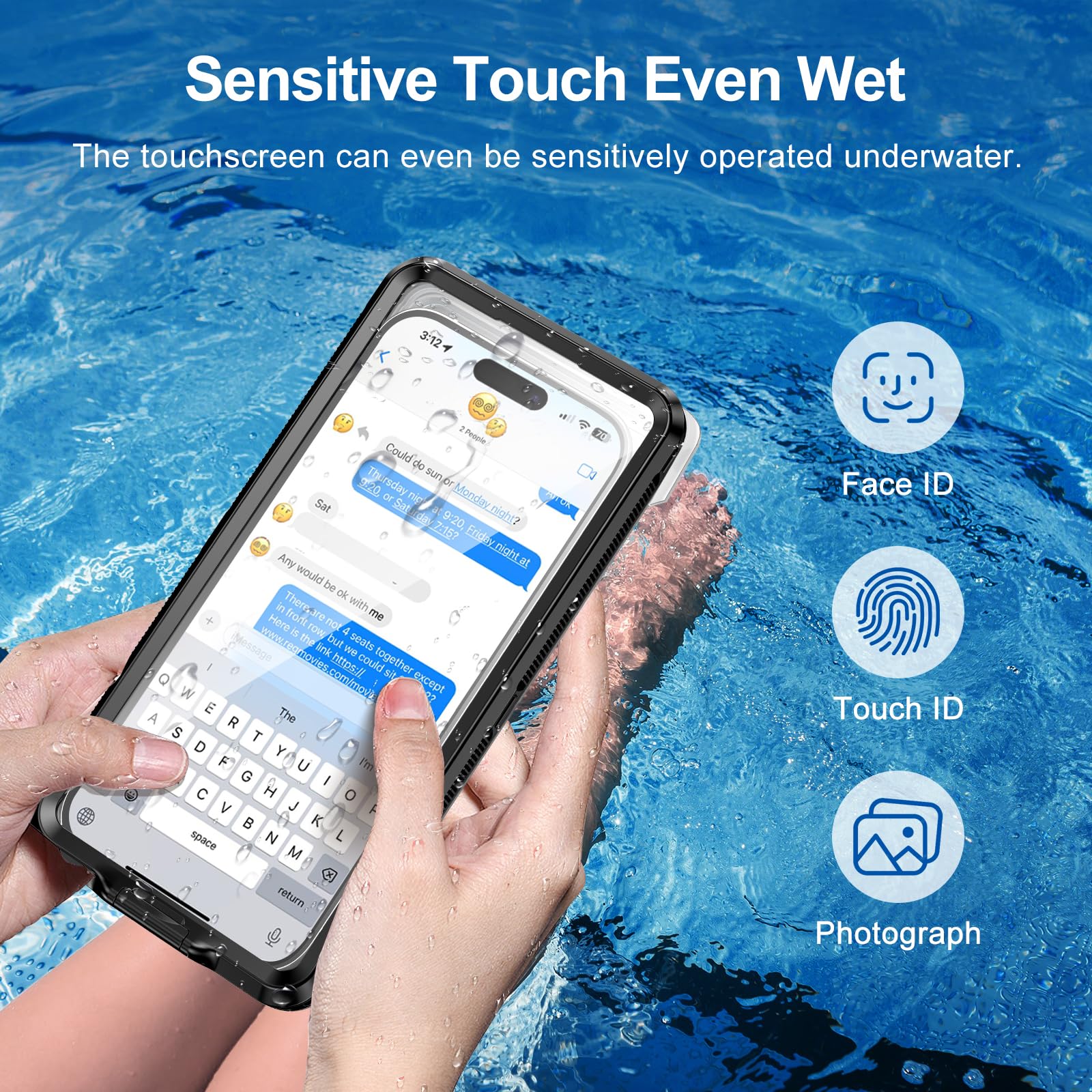 **Beasyjoy Waterproof Phone Case for iPhone 16/15/14/13/12/11 & Samsung S24/S23/S22/Google – Universal 6.9