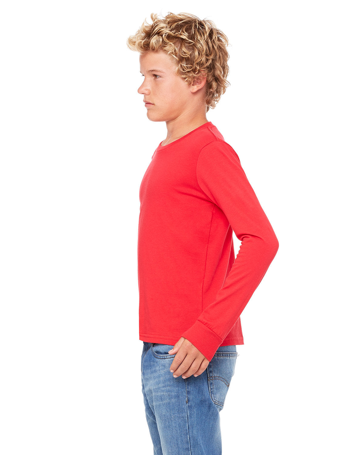 Bella + Canvas 3501Y Youth Long Sleeve T-Shirt | Soft Cotton Jersey Tee for Kids | Perfect for School, Sports & Everyday Wear