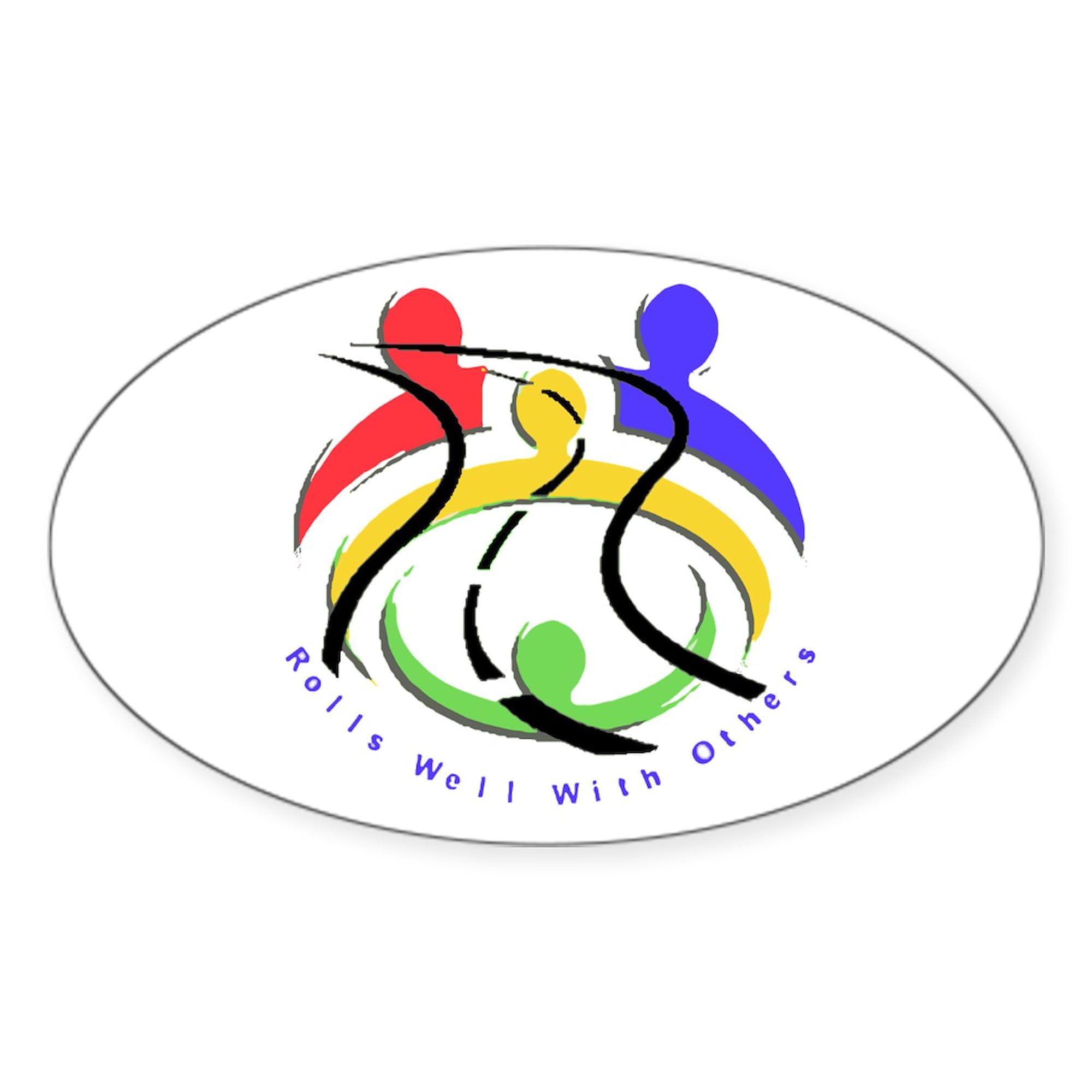 RLS Oval Car Bumper Sticker - Durable Decal for Vehicles & Laptops