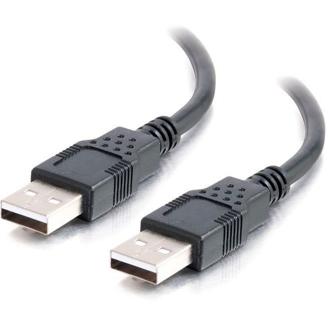 2M USB 2.0 A Male to A Male Cable - High Speed Data Transfer Cord - 6.6Ft/2M Black - Perfect for Printers, Scanners, External Hard Drives & PC Connections