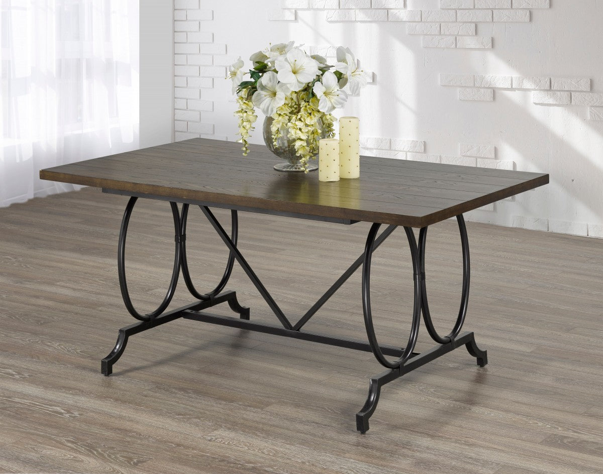 Modern Black Dining Table - Elegant & Durable for Kitchen, Dining Room, or Small Space | Perfect for Family Meals & Entertaining Guests