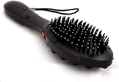 Electric Magnetic Vibrating Scalp Massager Comb - Bamboo Paddle Hair Brush for Improved Blood Circulation & Healthy Hair Growth - Dual Speed Massage System for Relaxation & Stress Relief - Perfect for Home & Salon Use