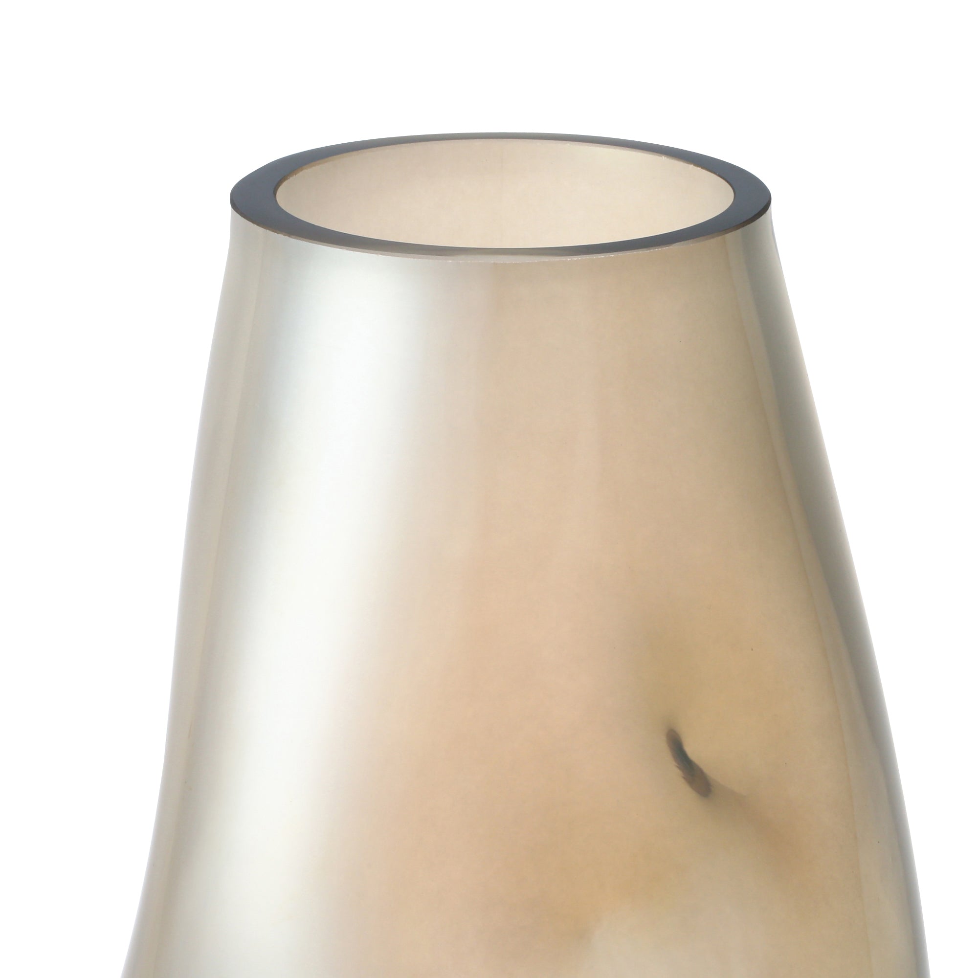 Unique Handmade Irregular Glass Vase - Large Modern Decorative Centerpiece for Home Decor, Wedding, and Dining Table Arrangements