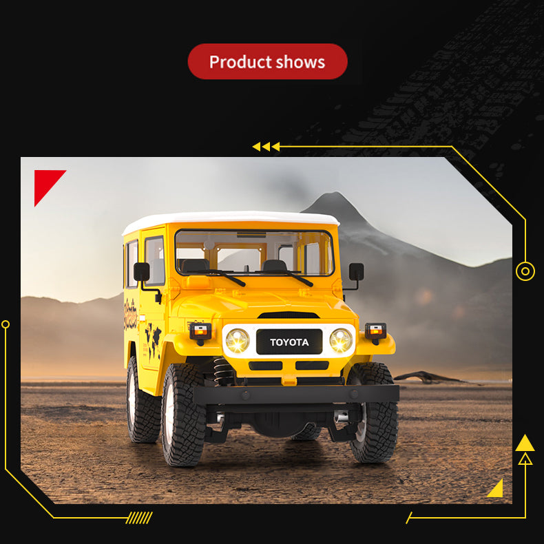 1/16 HG RC Off Road Electric Crawler Car - 4x4 FJ40 Remote Control Vehicle for Adults & Kids | US Stock | Perfect for Trail Crawling, Rock Climbing & Backyard Adventures