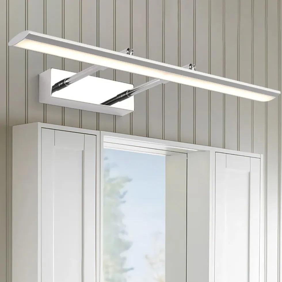Rectangular LED Mirror Lights with Straight Line Design - Perfect for Bathroom Vanity, Makeup, and Dressing Room Lighting