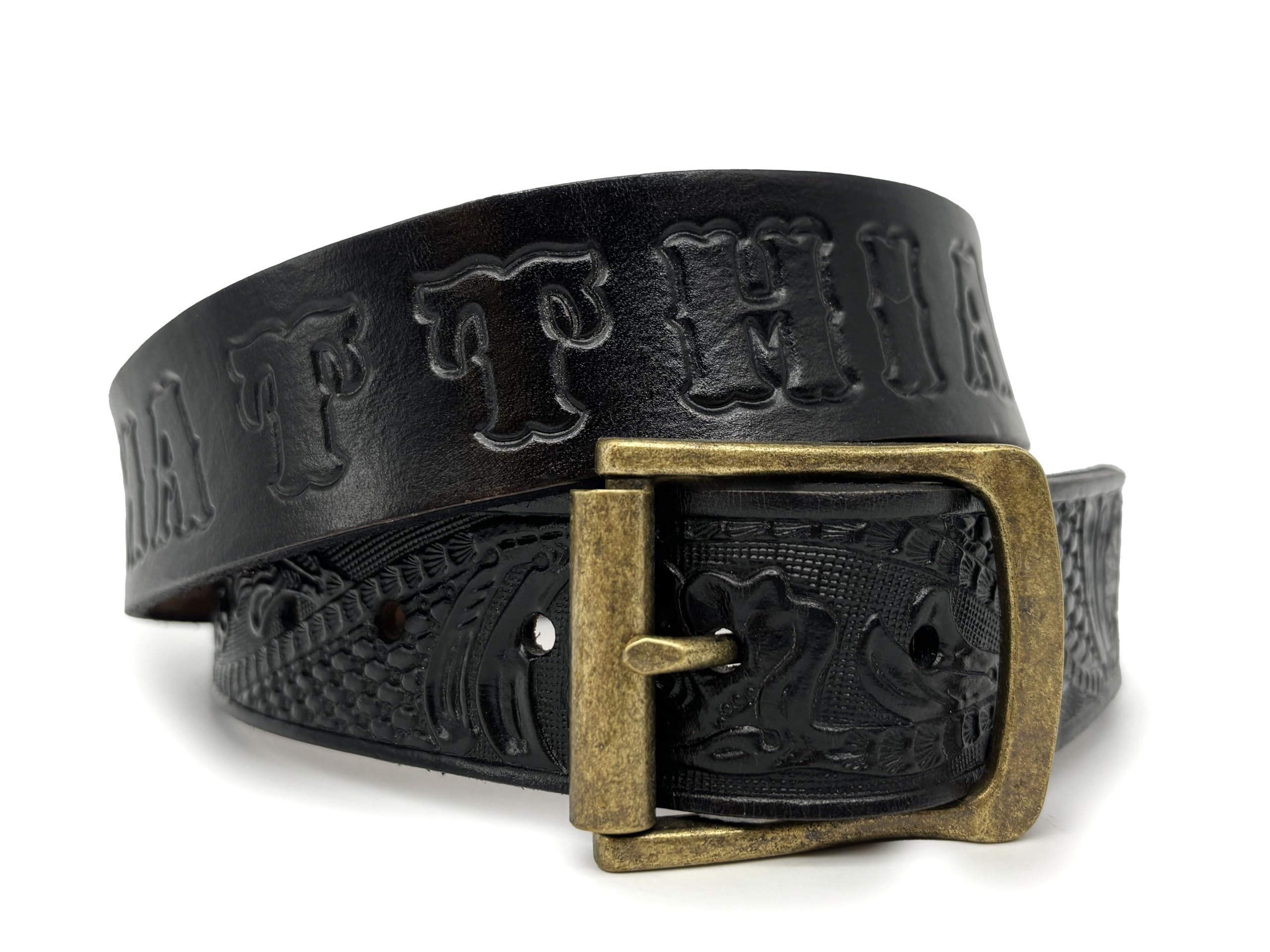 Handmade Personalized Leather Belt for Men & Women - Custom Name Engraved Western Tooled Belt - Father's Day Gift, Anniversary Present - Perfect for Cowboy Boots, Jeans & Casual Outfits