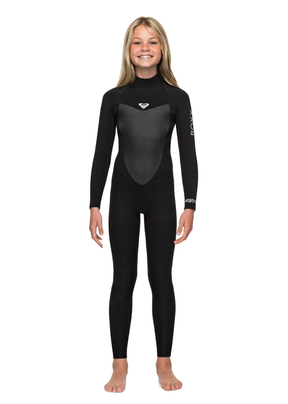 Roxy Girls 4/3mm Prologue Back Zip GBS Steamer Wetsuit - Premium Neoprene Surfing & Diving Suit for Women - Perfect for Cold Water Surfing, Scuba Diving & Water Sports