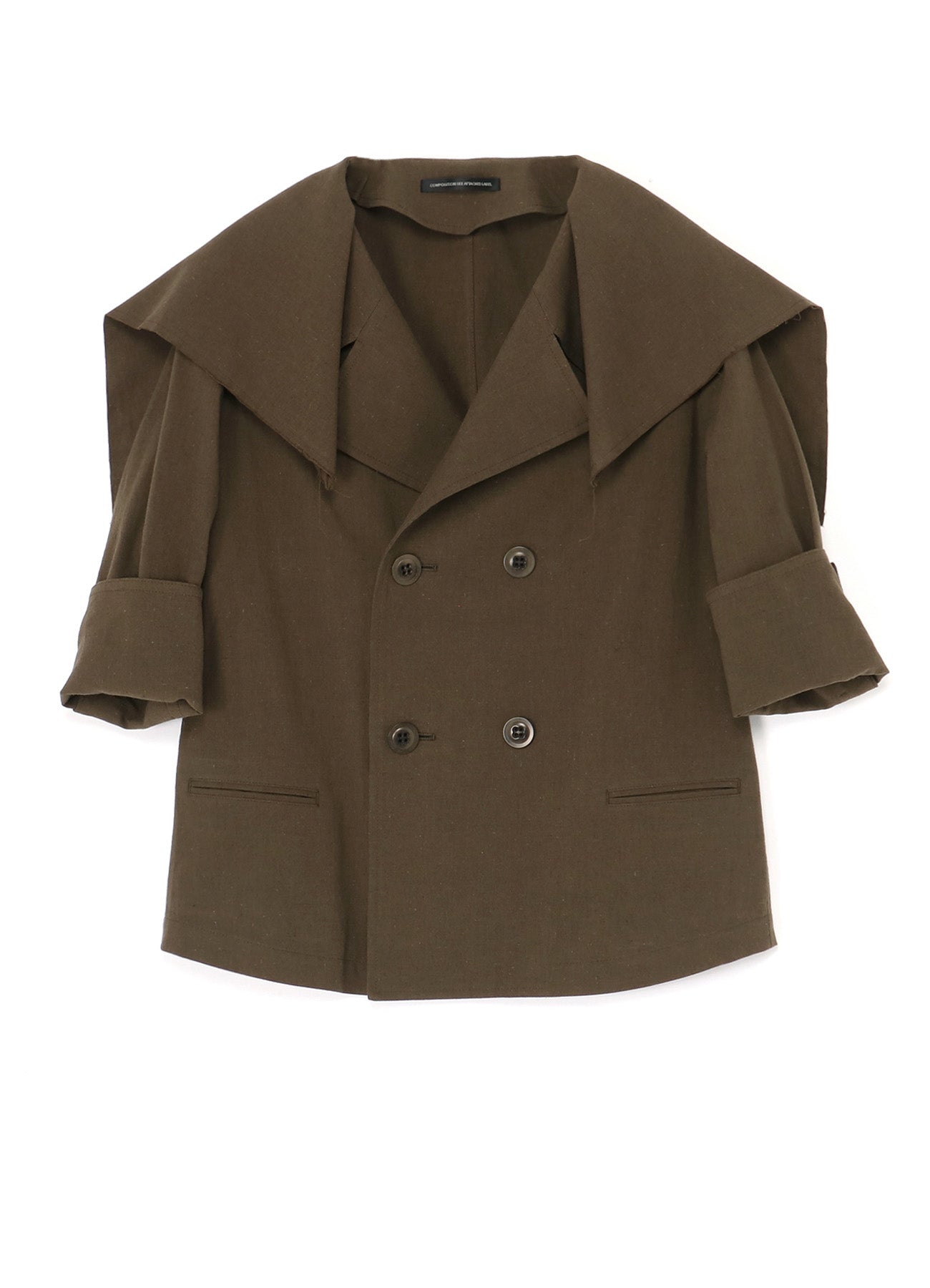 Cotton Flax Poplin Sailor Collar Jacket - Lightweight Summer Blazer for Women - Perfect for Office Wear, Casual Outings & Beach Cover-Up