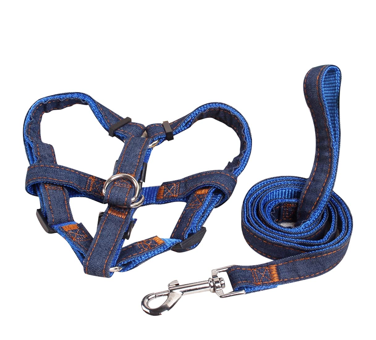 PetPhindU 3-Piece Dog Harness Leash Collar Set - Adjustable Step-in Vest for Small, Medium & Large Dogs - Reflective Outdoor Walking Gear for Safety (Ideal for Hiking, Running & Daily Walks)