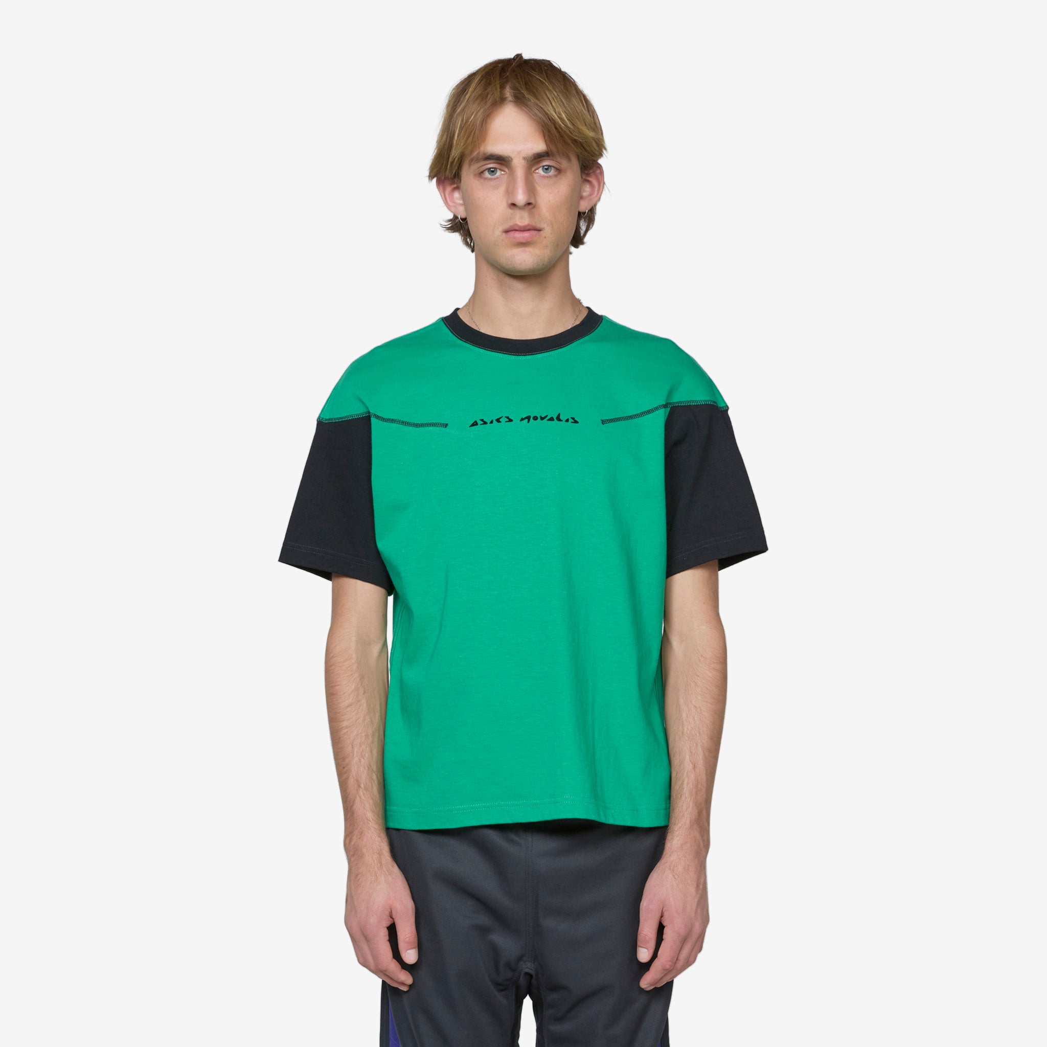ASICS NOVALIS Bixance Performance Short Sleeve T-Shirt for Men - Bright Green - Moisture Wicking Running & Gym Workout Shirt