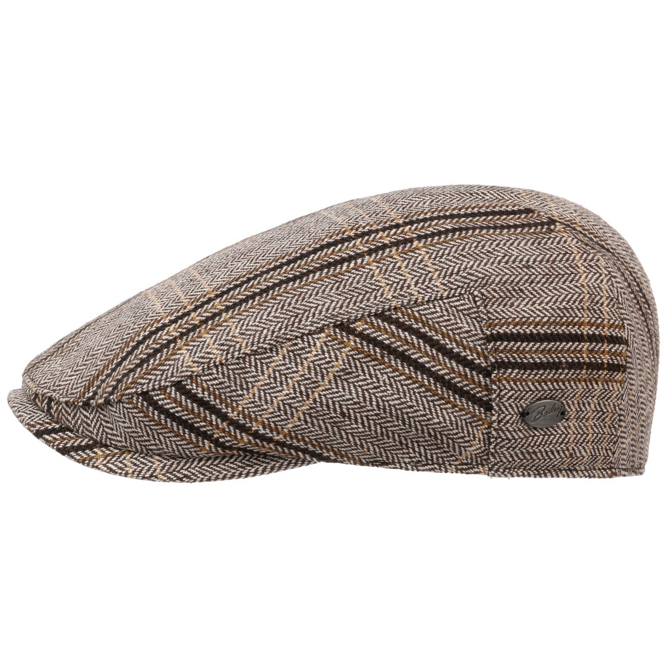 Bailey 1922 Byram Check Flat Cap - Classic Wool Ivy Newsboy Hat for Men | Perfect for Fall, Winter & Outdoor Activities