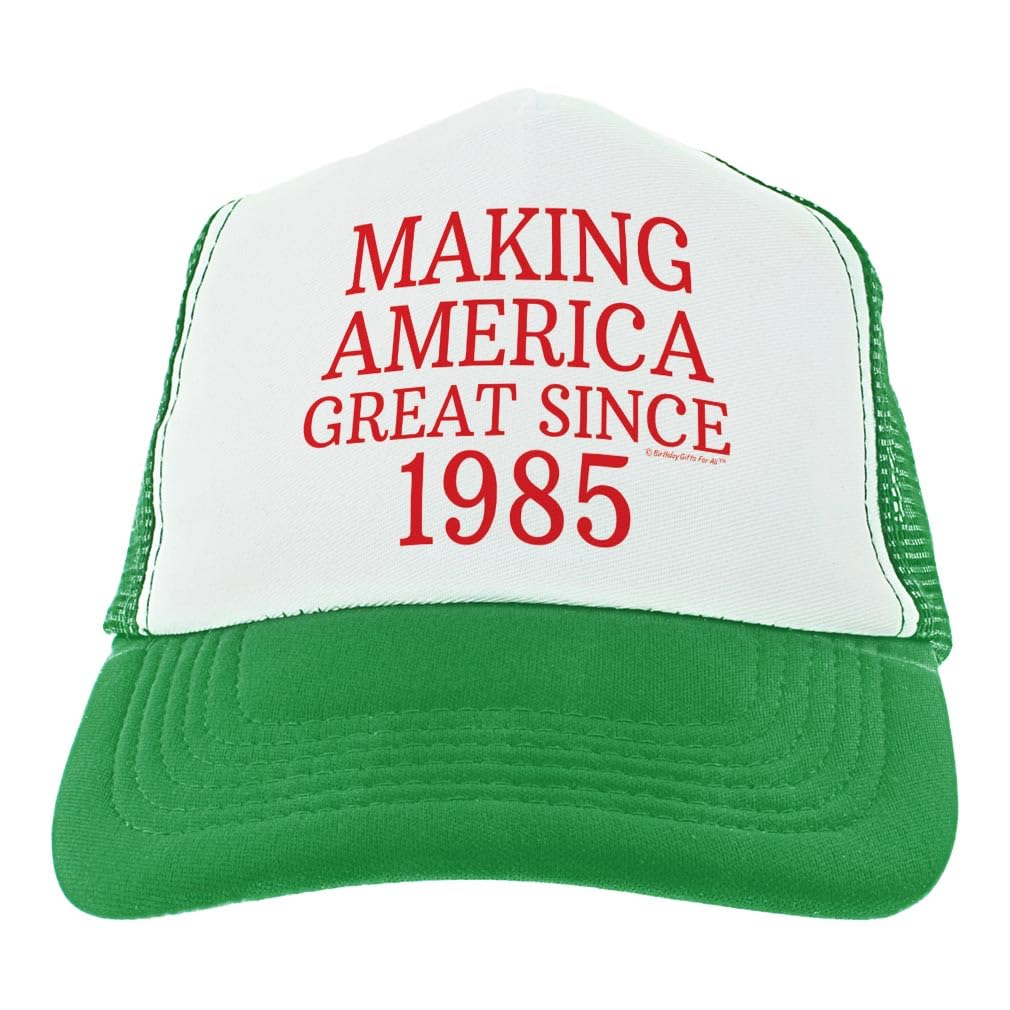 ThisWear 40th Birthday MAGA Hat - Vintage Snapback Trucker Cap for Men & Women - Perfect for 40th Birthday Parties, Political Events & Patriotic Celebrations