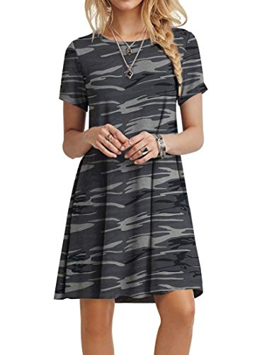 Crewneck Dress-gray Camo