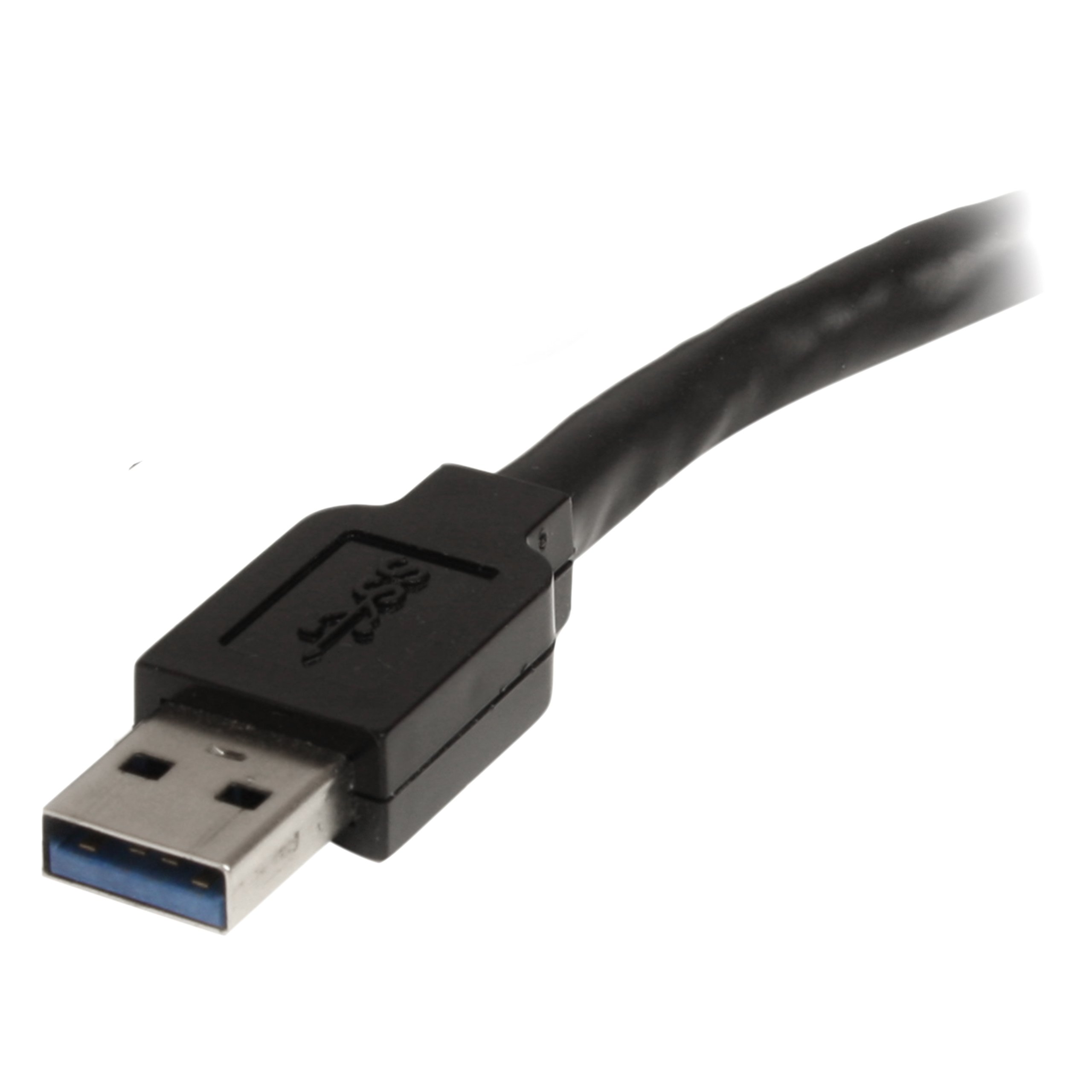 StarTech.com 32.8ft USB 3.0 Active Extension Cable with AC Power Adapter - Shielded Male to Female USB 3.1 Gen 1 Type A (5Gbps) Extender (USB3AAEXT10M) - Ideal for Home Office, Gaming Setup & Long-Distance Device Connections
