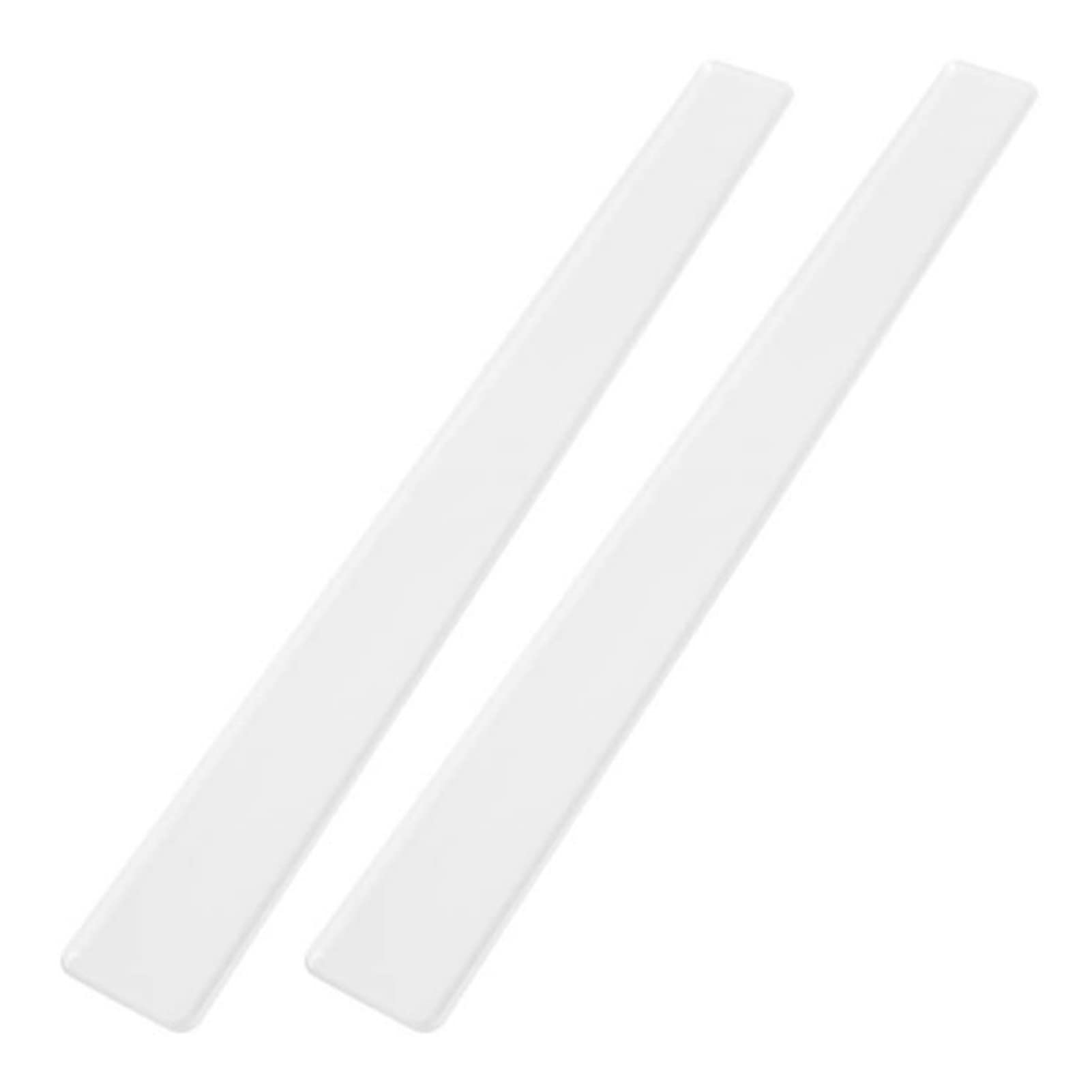 2Pcs Transparent Dough Thickness Strips - Parallel Rolling Pin Guides for Perfect Dumplings, Pasta & Baking | Essential Baking Utensils for Homemade Pastry, Cookies & Pie Crusts