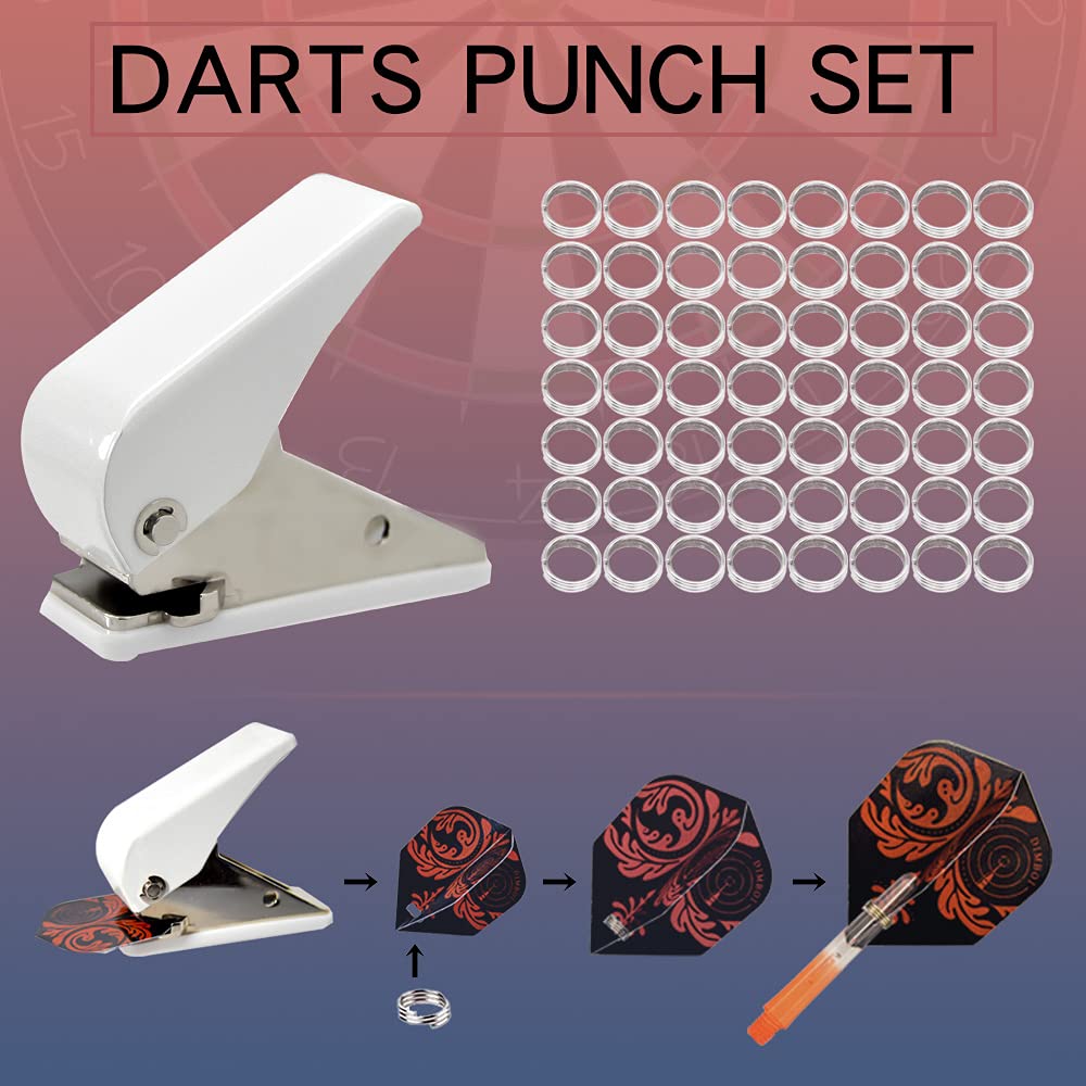 DIMBOI Professional Dart Accessories Kit - Includes Soft Tip & Steel Tip Dart O-Rings, Sharpener, Wrench Tool, Shaft & Point Remover, Flight Hole Punch - Perfect for Home Bars, Game Rooms & Professional Dart Competitions