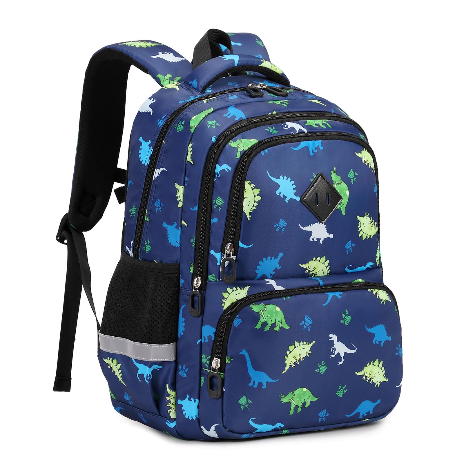 Dinosaur Backpack for Boys - Lightweight Water Resistant School Bookbag for Elementary & Kindergarten Kids - Perfect for Daily Use, Travel & Outdoor Adventures