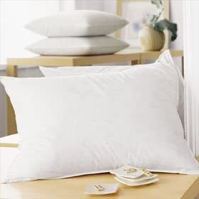 JS Fiber Quallofil Pillow - Medium Firm Support for Side & Back Sleepers - Hypoallergenic & Breathable Bed Pillow for Comfortable Sleep