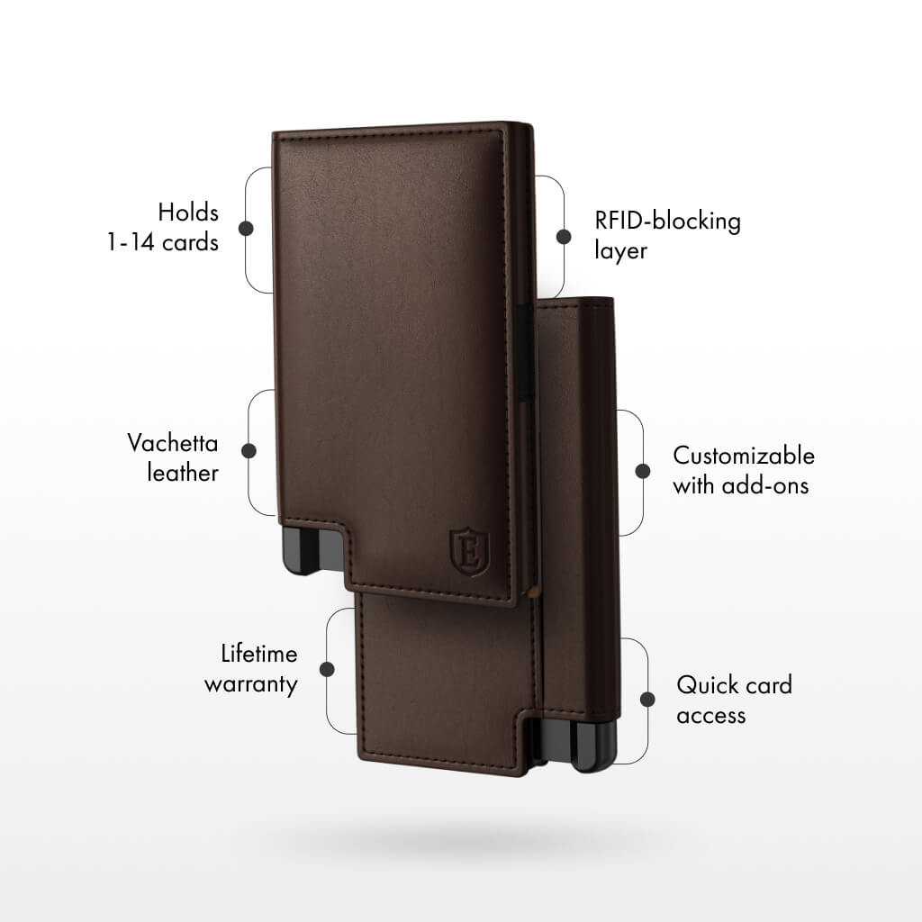 Ekster Pro RFID Blocking Wallet - Slim Minimalist Front Pocket Wallet for Men with Money Clip & Card Holder - Perfect for Travel, Business & Everyday Use