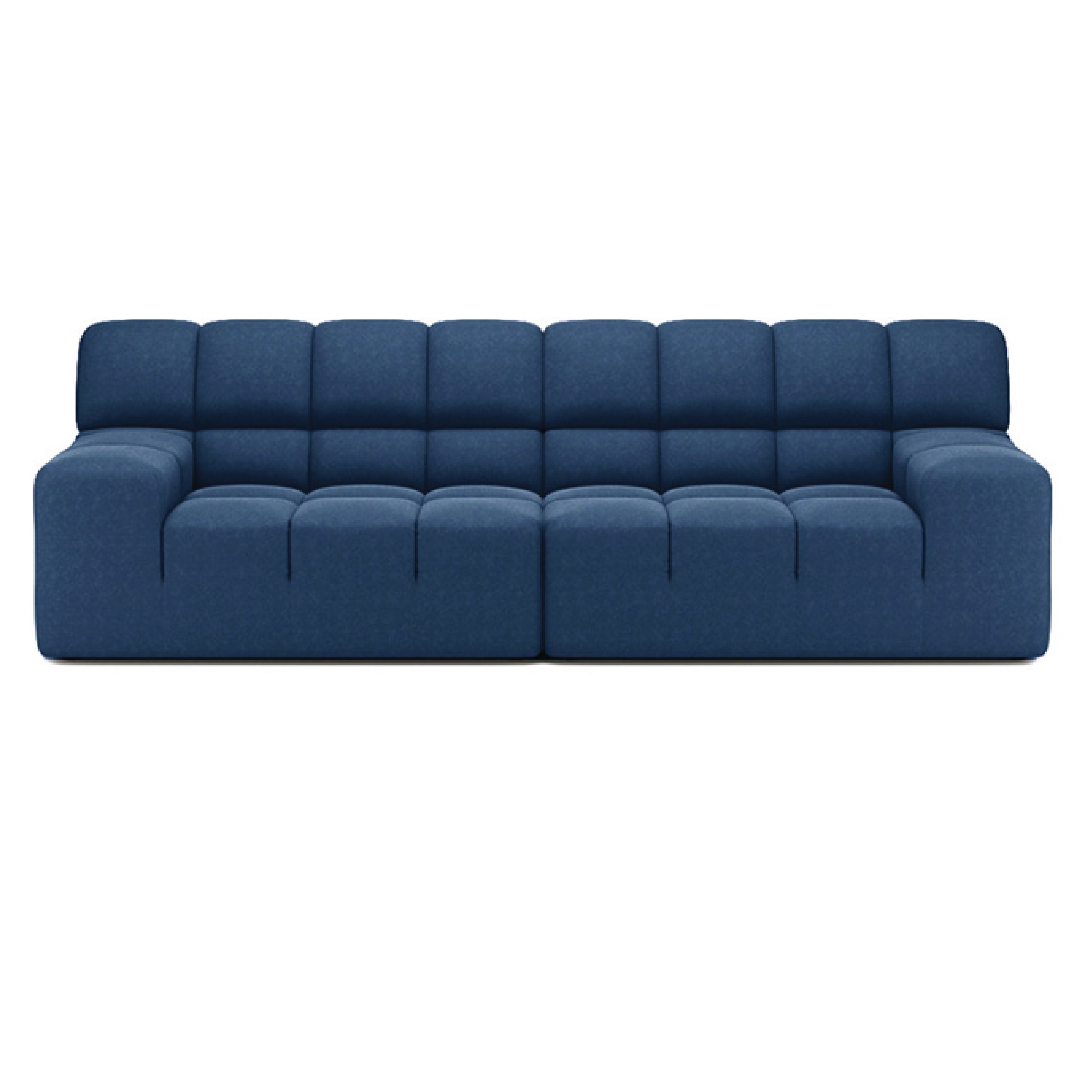Roger 3-Seater Modular Sofa - Modern Sectional Couch for Living Room, Lounge & Office - Soft Fabric Upholstery, Easy Assembly, Space-Saving Design