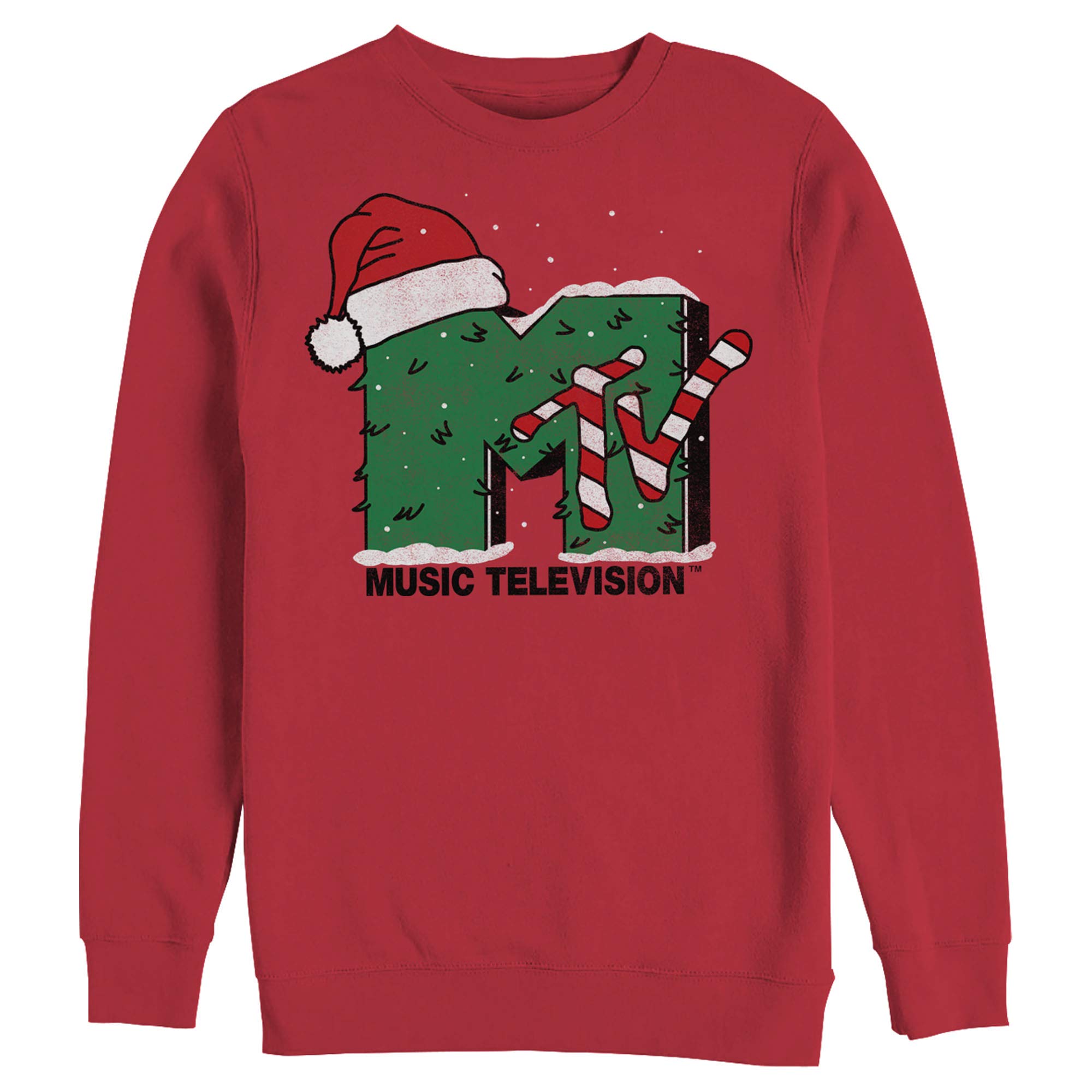 MTV Christmas Monster Logo Sweatshirt for Men - Holiday Gift & Casual Wear