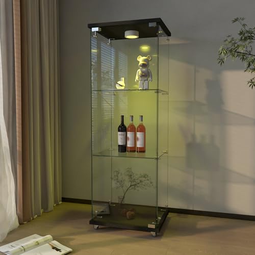 Black With 3 Shelves,led 1 Door
