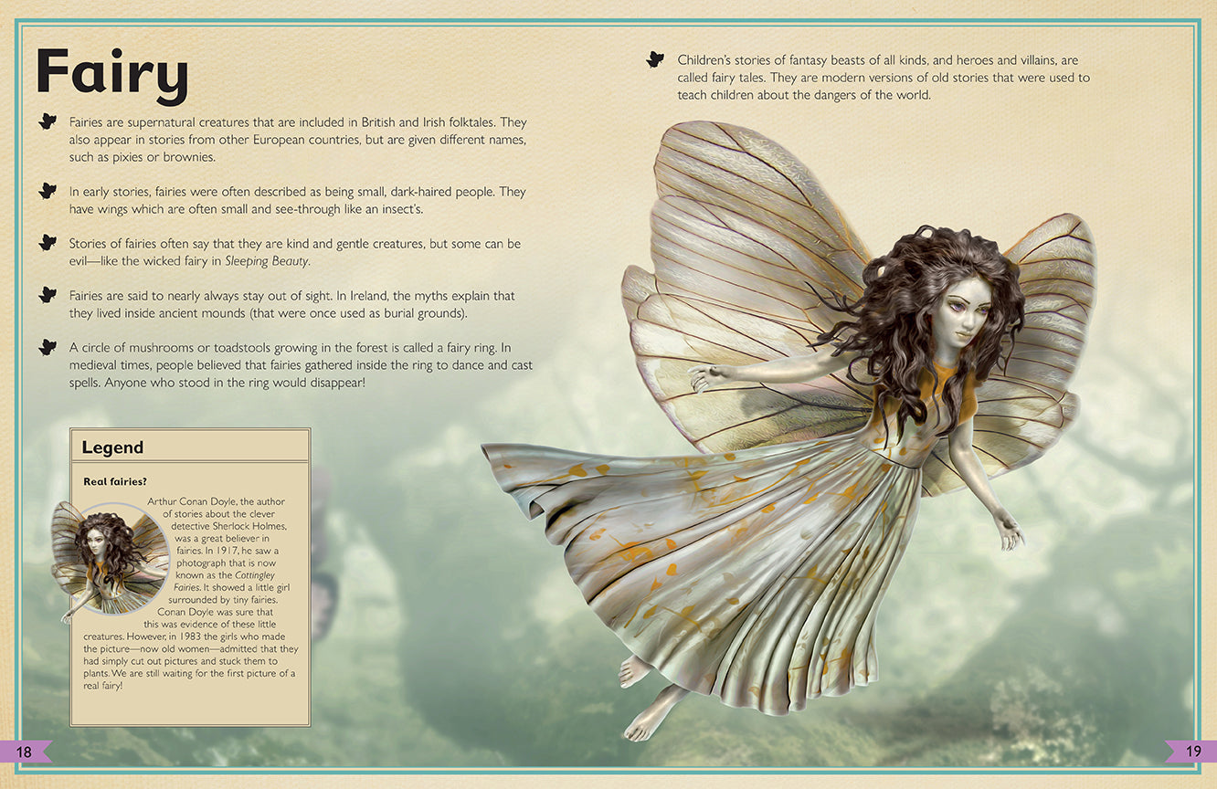 The Magnificent Book of Fantasy Creatures - Illustrated Mythical Beasts Encyclopedia for Kids & Adults | Perfect for Storytelling, Game Inspiration & Fantasy Art Reference