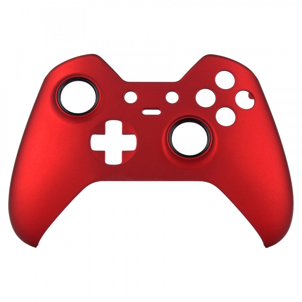 eXtremeRate Soft Touch Red Replacement Front Housing Shell for Xbox One Elite Controller Model 1698 XOEP001 - Custom Gaming Accessory for Enhanced Comfort & Style | Perfect for Competitive Gaming & Long Play Sessions