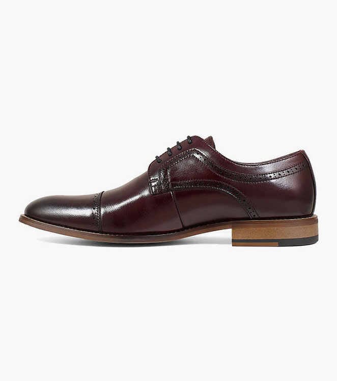 Dickinson Cap Toe Oxford Dress Shoes for Men - Classic Formal & Business Attire - Perfect for Weddings, Office & Special Occasions