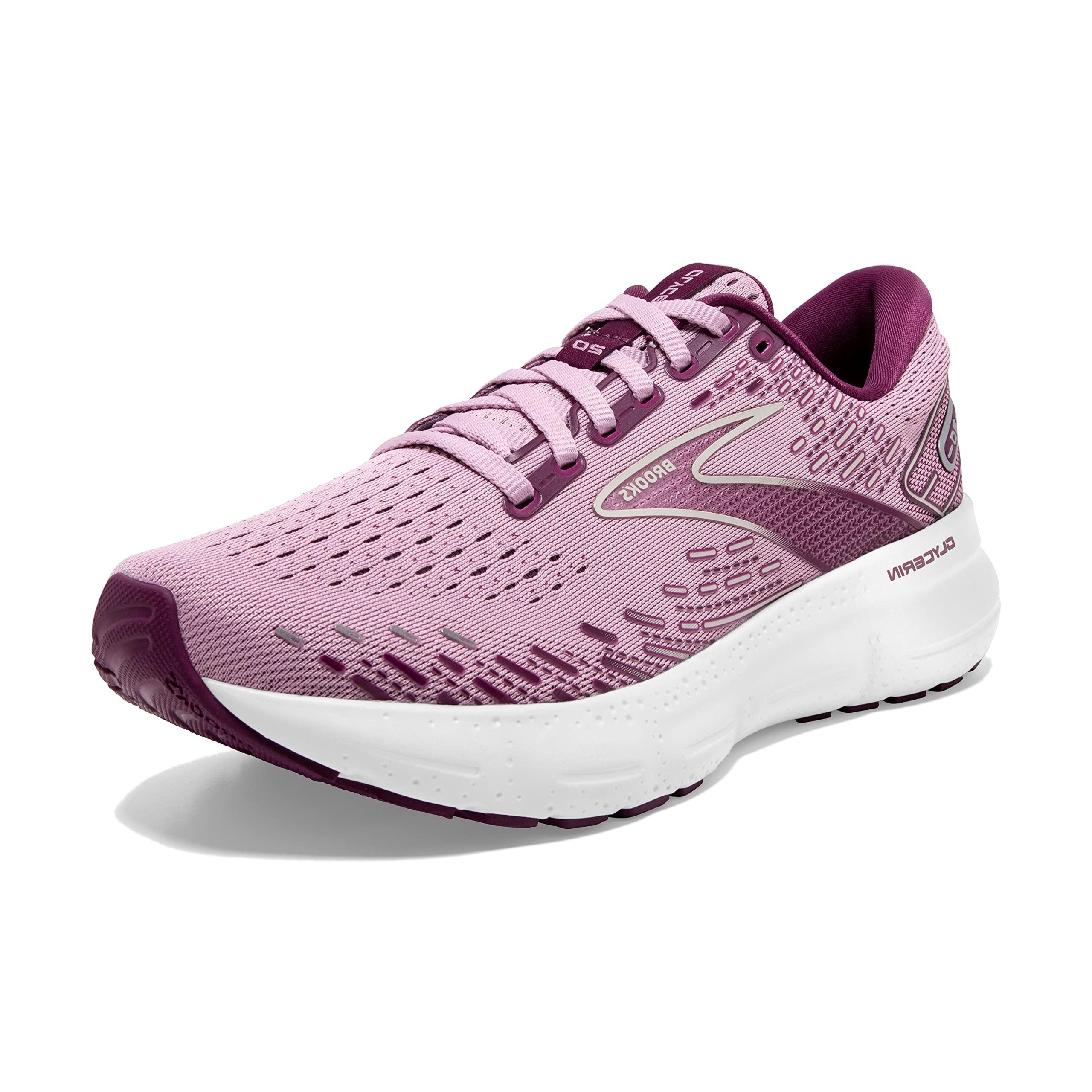 Brooks Women's Glycerin 20 Neutral Running Shoes - Lightweight Cushioned Sneakers for Road Running, Jogging & Gym Workouts