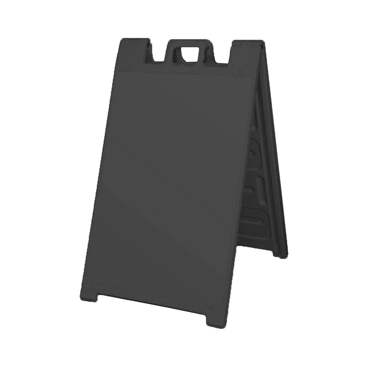 Portable Folding Plastic A-Frame Sign Stand for Stores - 2 Pack Black | Sidewalk Advertising, Business Promotion, Outdoor Events & Sales