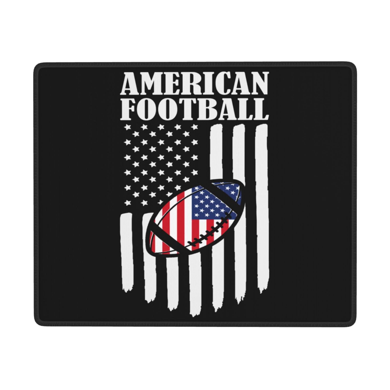 SIYTUAU American Football USA Flag Mouse Pad - Waterproof Non-Slip Rubber Gaming Mousepad (7x9 inches) for Laptop, Office & PC - Perfect for Sports Fans & Gamers