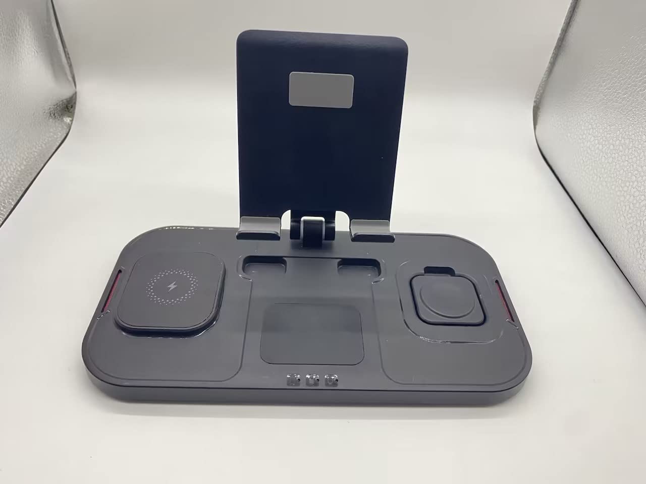 4-in-1 Fast Wireless Charging Station for iPhone 16/15/14/13/12/11, Apple Watch 10/9/8/7/6/5/SE/4/3 & AirPods 4/3/2/Pro - Qi Certified Multi-Device Charger Pad for Home, Office and Nightstand Use