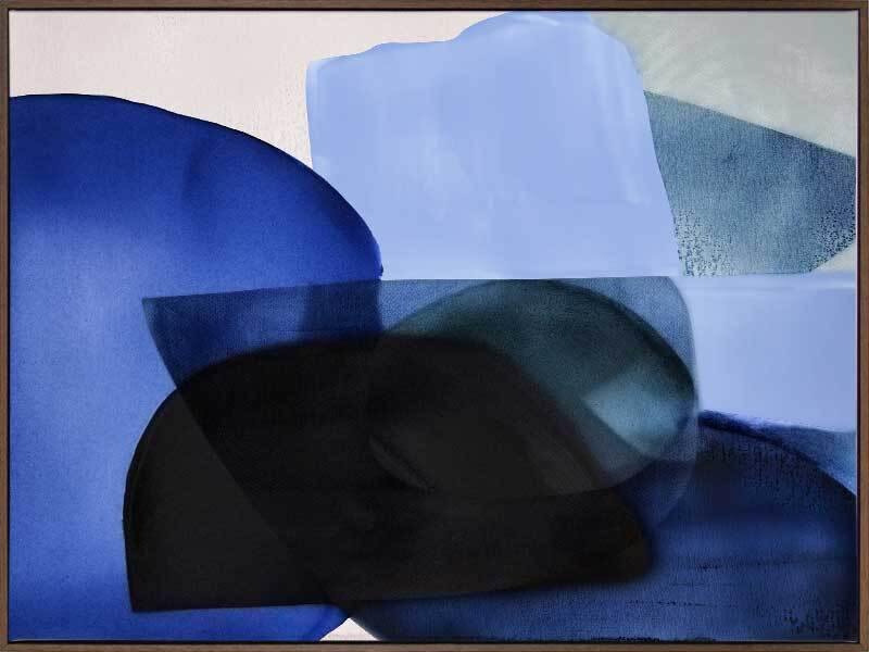 Ephemeral Depths Canvas Art Print - Modern Abstract Wall Decor for Living Room, Bedroom & Office - Perfect for Home & Office Decor